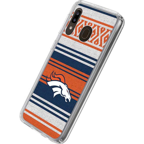 NFL Denver Broncos Trailblazer Galaxy A20 Clear Case