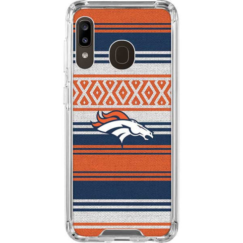NFL Denver Broncos Trailblazer Galaxy A30 Clear Case