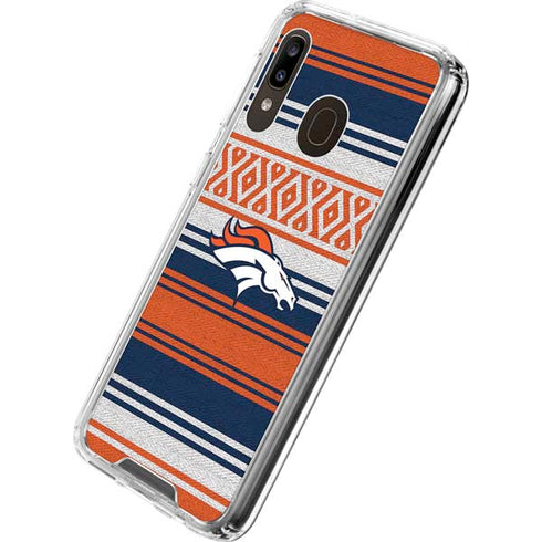 NFL Denver Broncos Trailblazer Galaxy A30 Clear Case