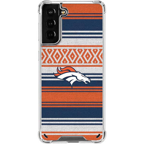 NFL Denver Broncos Trailblazer Galaxy S21 Plus 5G Clear Case