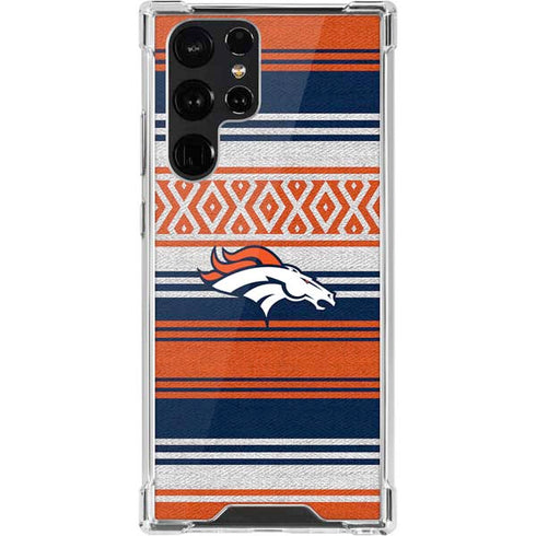 NFL Denver Broncos Trailblazer Galaxy S22 Ultra Clear Case