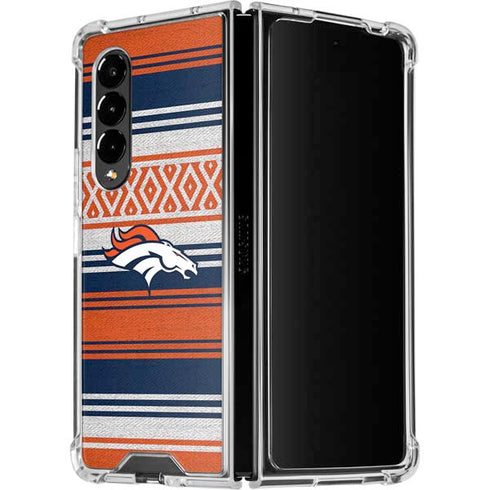NFL Denver Broncos Trailblazer Galaxy Z Fold4 5G Clear Case