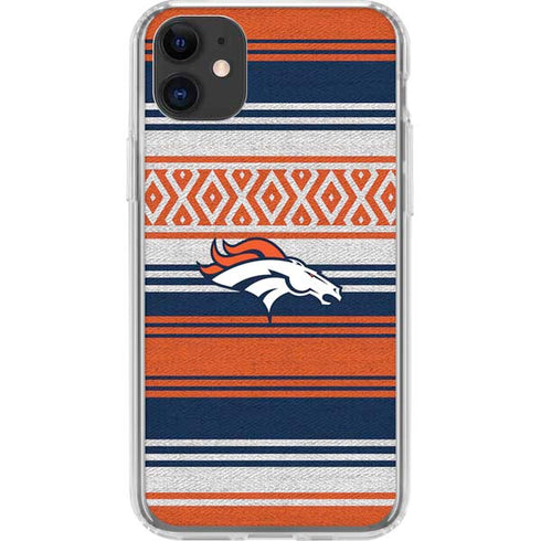 NFL Denver Broncos Trailblazer iPhone 11 Clear Case