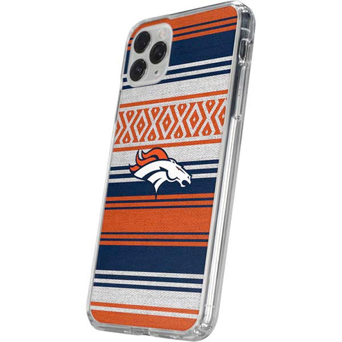 NFL Denver Broncos Trailblazer iPhone 11 Pro Clear Case