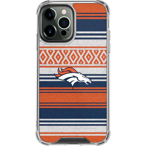 NFL Denver Broncos Trailblazer iPhone 13 Pro Max Clear Case