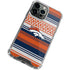 NFL Denver Broncos Trailblazer iPhone 14 Pro Clear Case