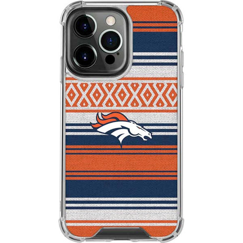 NFL Denver Broncos Trailblazer iPhone 14 Pro Clear Case