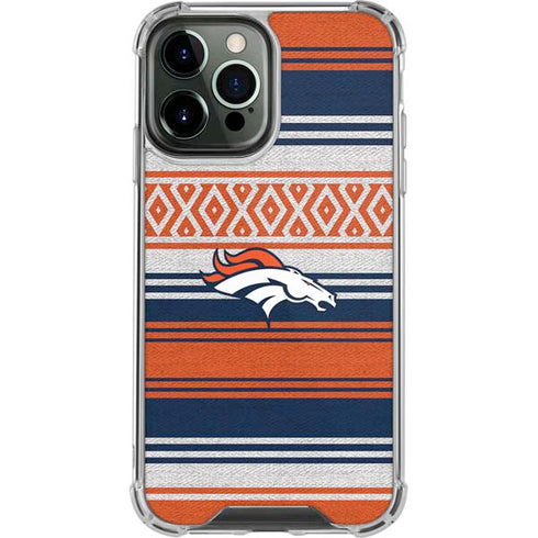 NFL Denver Broncos Trailblazer iPhone 14 Pro Max Clear Case