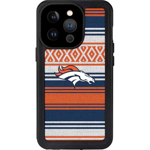 NFL Denver Broncos Trailblazer iPhone 14 Pro Waterproof Case