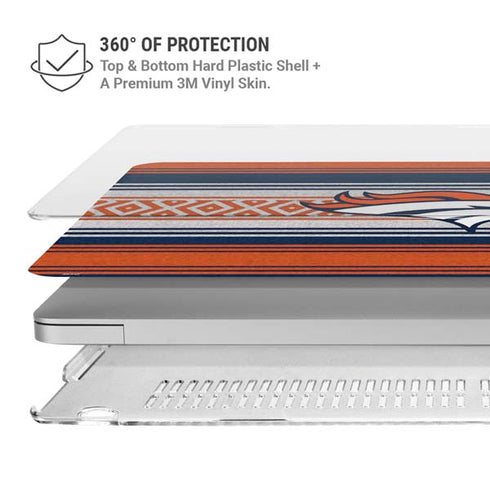 NFL Denver Broncos Trailblazer MacBook Pro 16in (2019-20) Case plus Skin