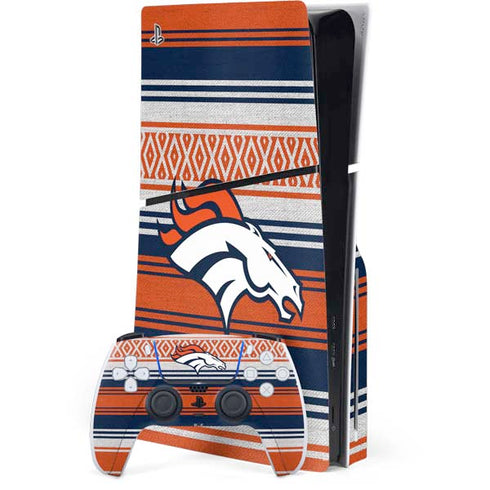 NFL Denver Broncos Trailblazer PS5 Slim Disk Bundle Skin