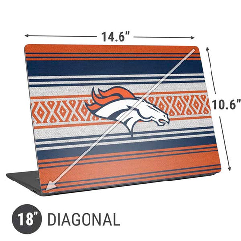 NFL Denver Broncos Trailblazer Universal Laptop 18in (14.6 x 10.6in) Skin