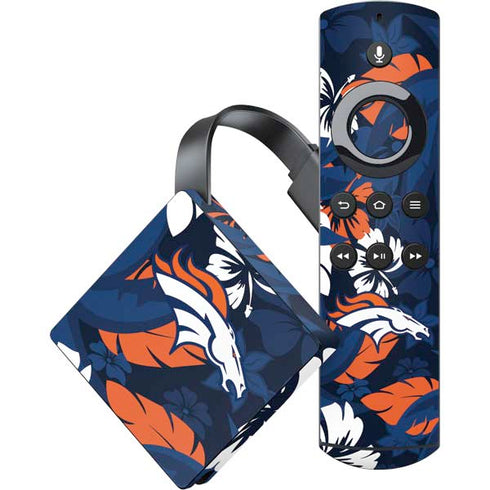 NFL Denver Broncos Tropical Print Amazon Fire TV Skin