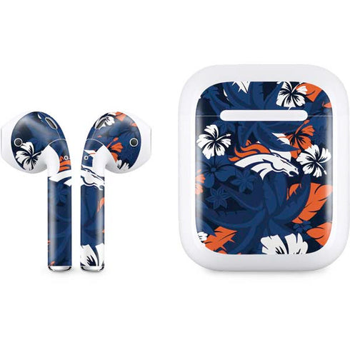 NFL Denver Broncos Tropical Print Apple AirPods Skin
