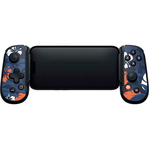 NFL Denver Broncos Tropical Print Backbone One for iPhone Game Controller Skin
