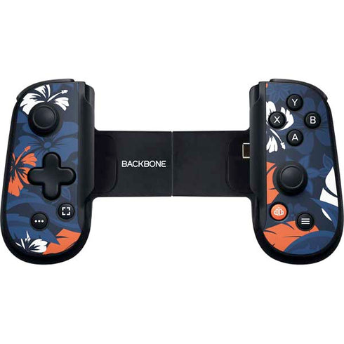 NFL Denver Broncos Tropical Print Backbone One for iPhone Game Controller Skin