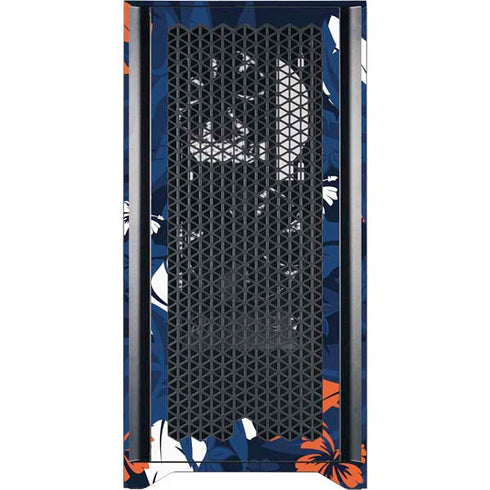 NFL Denver Broncos Tropical Print Corsair 4000D Tempered Glass Mid-Tower ATX Case Skin