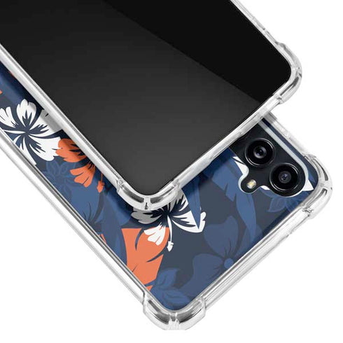 NFL Denver Broncos Tropical Print Galaxy A54 5G Clear Case