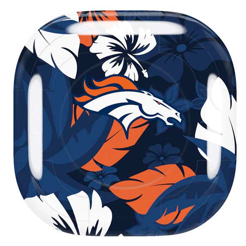 NFL Denver Broncos Tropical Print Galaxy Buds Pro Skin
