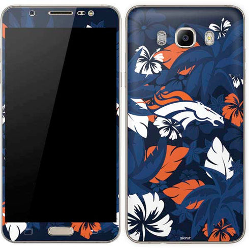 NFL Denver Broncos Tropical Print Galaxy J7 Skin