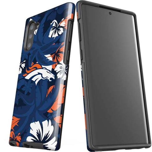 NFL Denver Broncos Tropical Print Galaxy Note 10 Pro Case