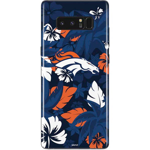 NFL Denver Broncos Tropical Print Galaxy Note 8 Skin