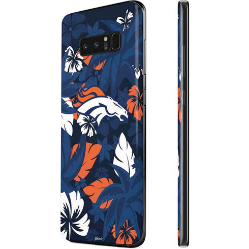 NFL Denver Broncos Tropical Print Galaxy Note 8 Skin