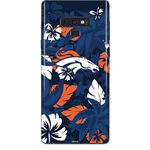 NFL Denver Broncos Tropical Print Galaxy Note 9 Skin