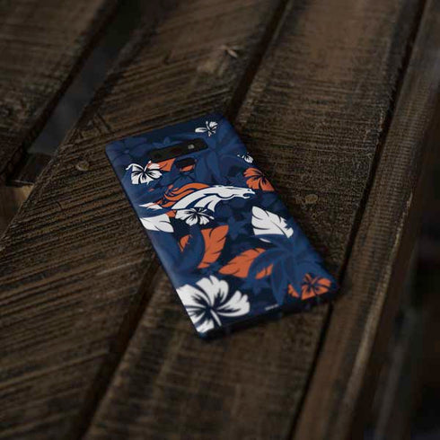NFL Denver Broncos Tropical Print Galaxy Note 9 Skin