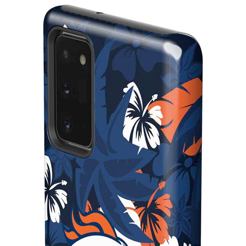 NFL Denver Broncos Tropical Print Galaxy Note20 5G Pro Case