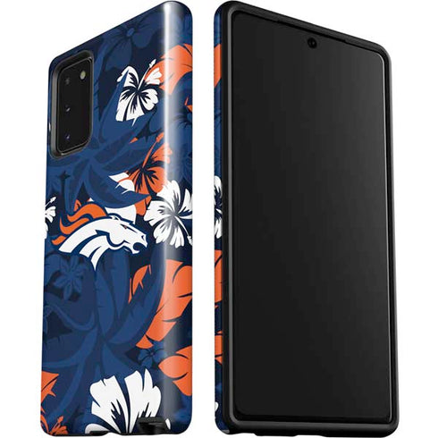 NFL Denver Broncos Tropical Print Galaxy Note20 5G Pro Case