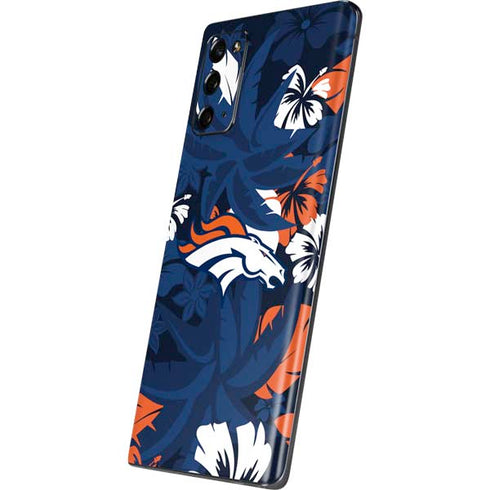 NFL Denver Broncos Tropical Print Galaxy Note20 5G Skin