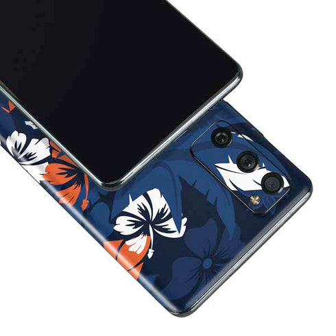 NFL Denver Broncos Tropical Print Galaxy S20 Fan Edition Skin