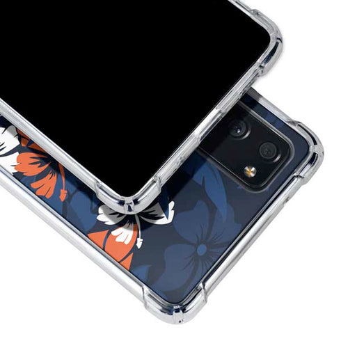NFL Denver Broncos Tropical Print Galaxy S20 FE Clear Case