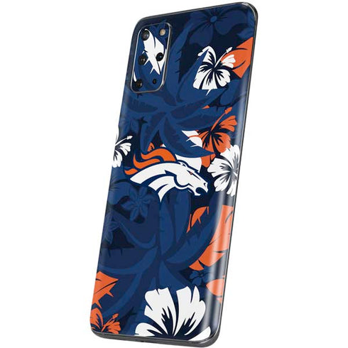 NFL Denver Broncos Tropical Print Galaxy S20 Plus Skin