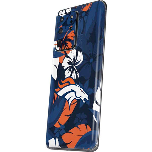 NFL Denver Broncos Tropical Print Galaxy S20 Ultra 5G Skin
