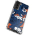 NFL Denver Broncos Tropical Print Galaxy S22 Plus Clear Case