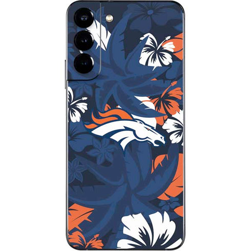 NFL Denver Broncos Tropical Print Galaxy S22 Plus Skin