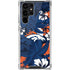 NFL Denver Broncos Tropical Print Galaxy S22 Ultra Clear Case
