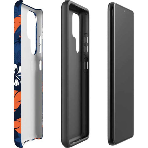 NFL Denver Broncos Tropical Print Galaxy S22 Ultra Pro Case