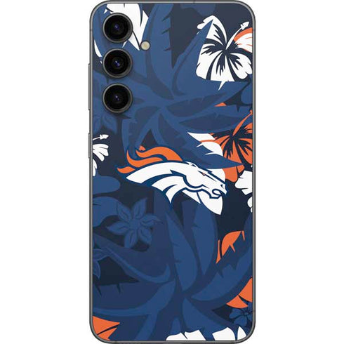 NFL Denver Broncos Tropical Print Galaxy S23 FE Skin