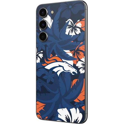 NFL Denver Broncos Tropical Print Galaxy S23 Plus Skin