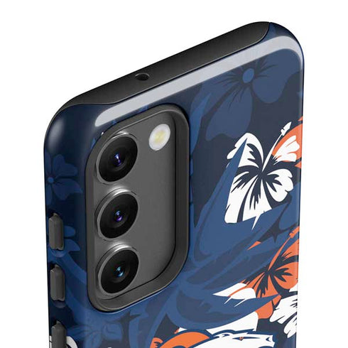 NFL Denver Broncos Tropical Print Galaxy S23 Pro Case