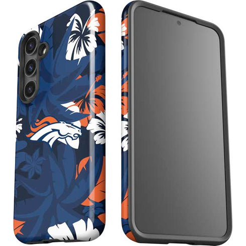 NFL Denver Broncos Tropical Print Galaxy S24 Impact Case