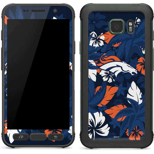 NFL Denver Broncos Tropical Print Galaxy S7 Active Skin