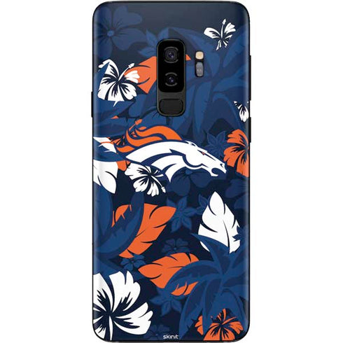 NFL Denver Broncos Tropical Print Galaxy S9 Plus Skin