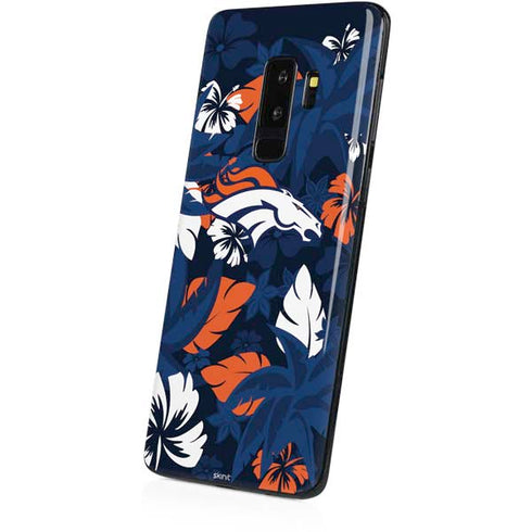 NFL Denver Broncos Tropical Print Galaxy S9 Plus Skin