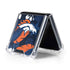 NFL Denver Broncos Tropical Print Galaxy Z Flip5 5G Clear Case