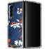 NFL Denver Broncos Tropical Print Galaxy Z Fold4 5G Clear Case