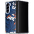 NFL Denver Broncos Tropical Print Galaxy Z Fold5 5G Clear Case